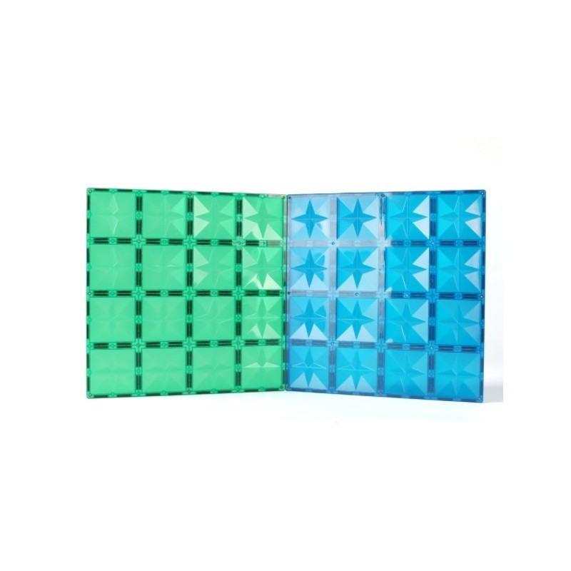 2 osaline Big Plate Expand Series MNTL magnetklotside alusplaadid, roheline+sinine