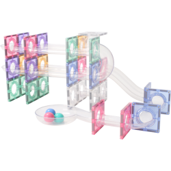 80 PCS Pastel Marble Run Series Toy Set