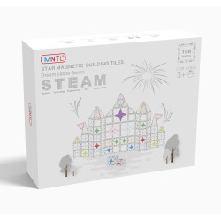 108 osaline Dream Castle Series MNTL värviline magnetklotside komplekt